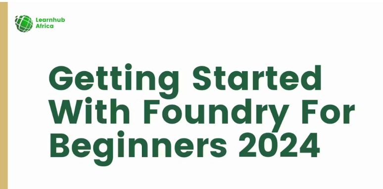 2024 年初学者入门 Foundry