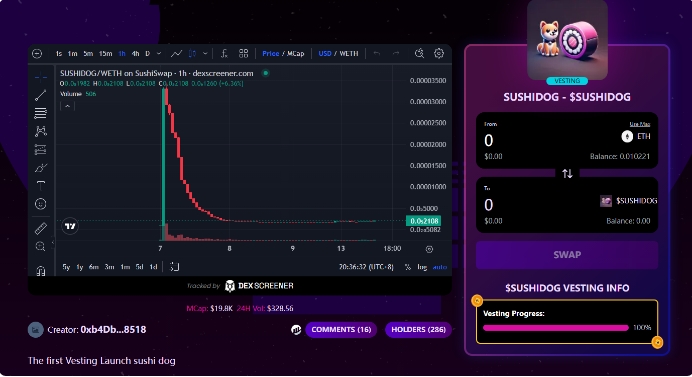 一文了解 Vesting Launch 规则及玩法